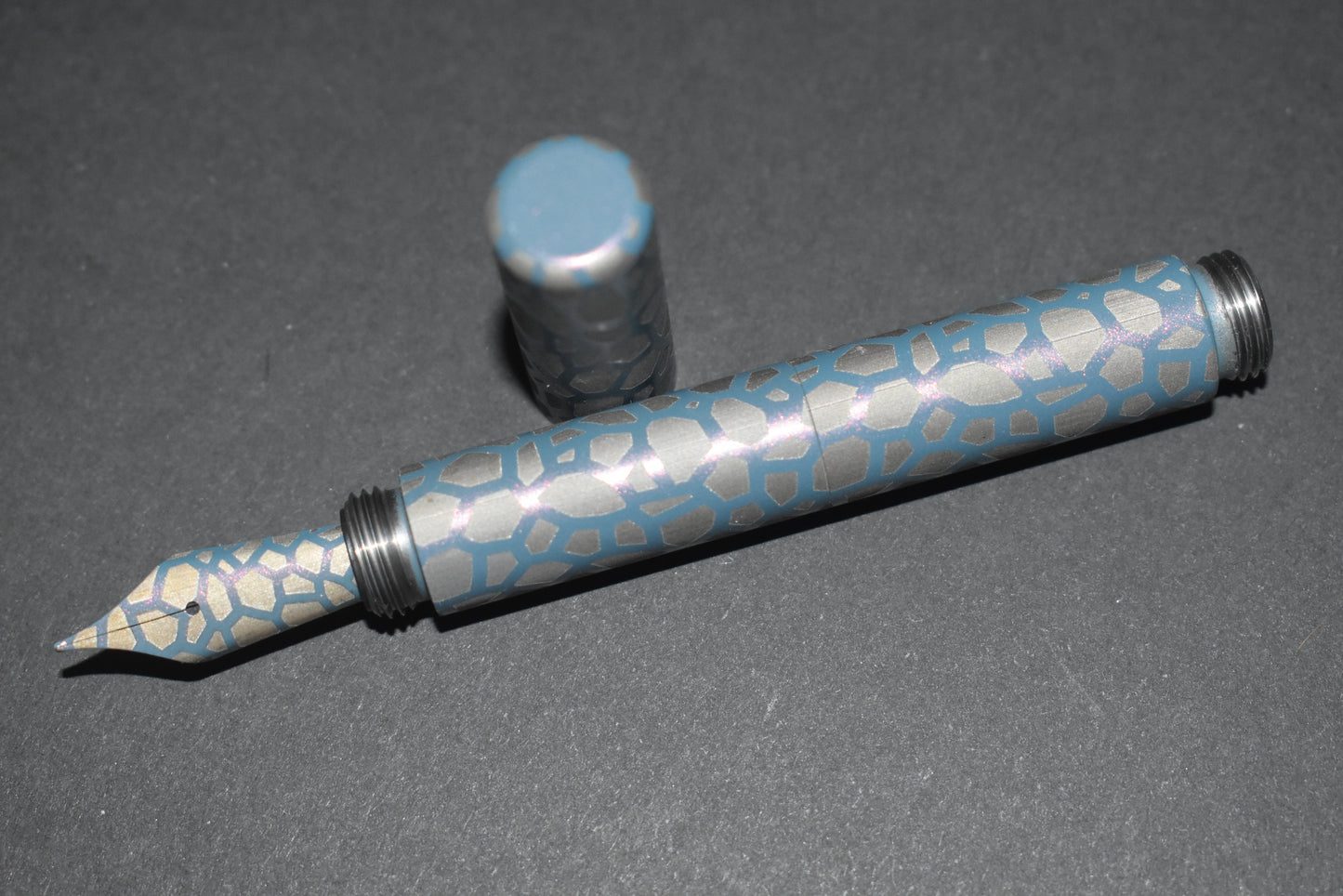 Pocket Fox - Titanium - Elven Lattice - Dark Fairy Rose Specialist Ceramic Finish (flat texture)