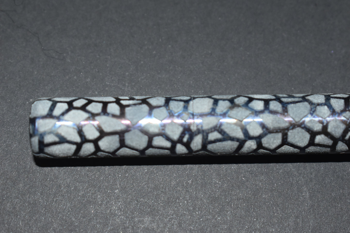 Pocket Fox - Titanium - Elven Lattice- Rainbow Anodized (Please note that this finish has a very matt texture)